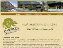 Tablet Screenshot of oakparkexecutivesuites.com